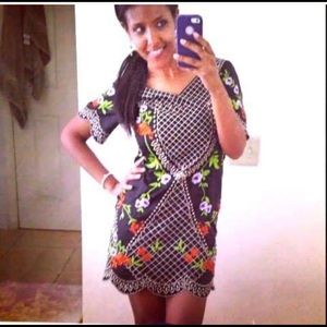 Chloe floral embroidered dress